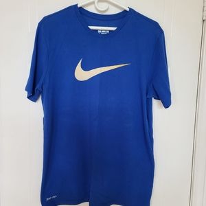 Nike Dri-Fit Men's Short Sleeve T-shirt, Large, Blue